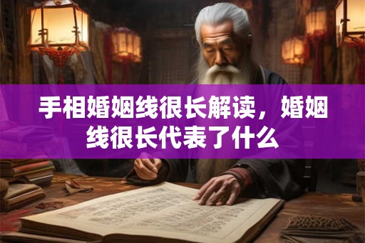 手相婚姻线很长解读，婚姻线很长代表了什么