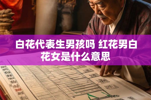 白花代表生男孩吗 红花男白花女是什么意思