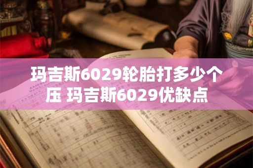 详细阅读:玛吉斯6029轮胎打多少个压 玛吉斯6029优缺点 玛吉斯6029轮胎打多少个压 玛吉斯6029优缺点