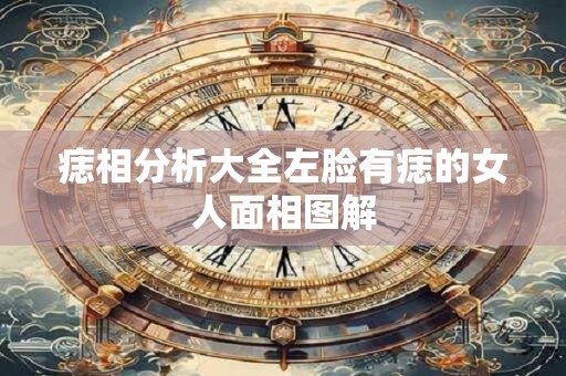 痣相分析大全左脸有痣的女人面相图解