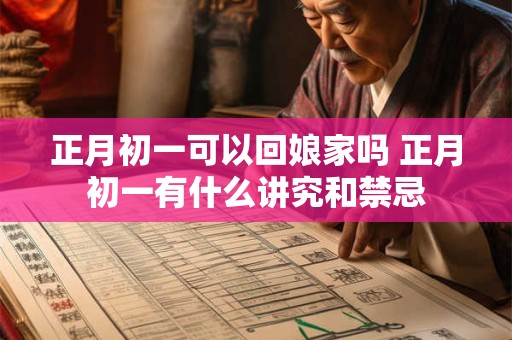正月初一可以回娘家吗 正月初一有什么讲究和禁忌