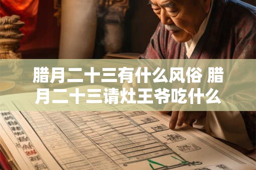腊月二十三有什么风俗 腊月二十三请灶王爷吃什么