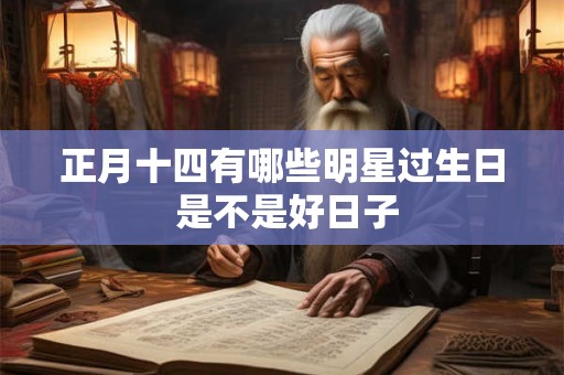 正月十四有哪些明星过生日 是不是好日子