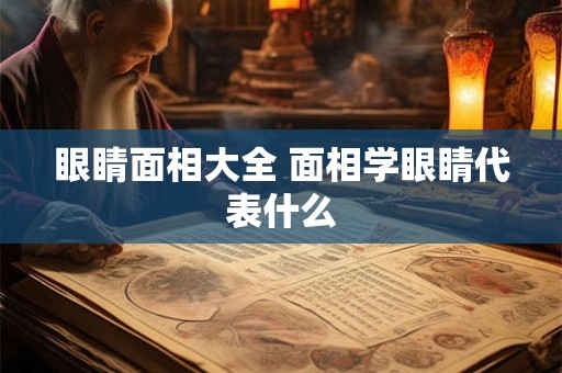 眼睛面相大全 面相学眼睛代表什么