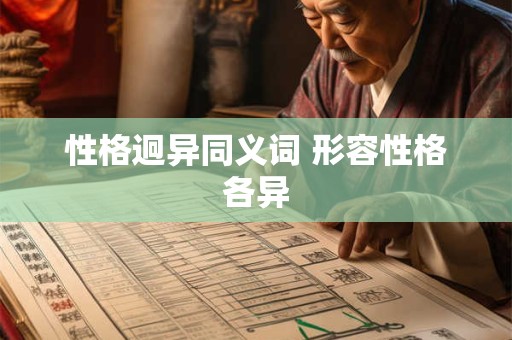 性格迥异同义词 形容性格各异