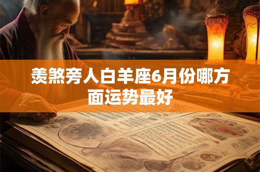 羡煞旁人白羊座6月份哪方面运势最好