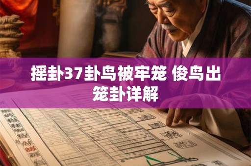摇卦37卦鸟被牢笼 俊鸟出笼卦详解