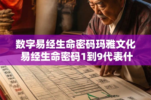 数字易经生命密码玛雅文化 易经生命密码1到9代表什么