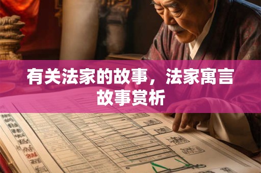 有关法家的故事，法家寓言故事赏析