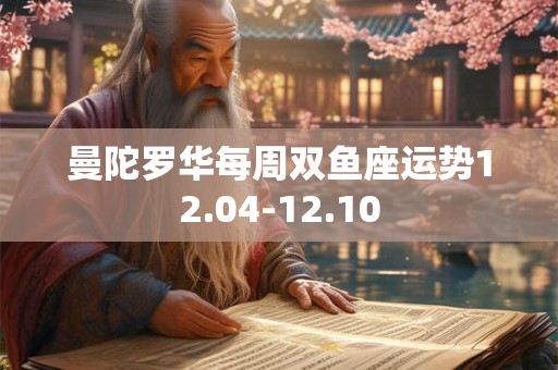 曼陀罗华每周双鱼座运势12.04-12.10
