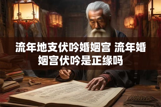 流年地支伏吟婚姻宫 流年婚姻宫伏吟是正缘吗