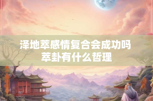 泽地萃感情复合会成功吗 萃卦有什么哲理