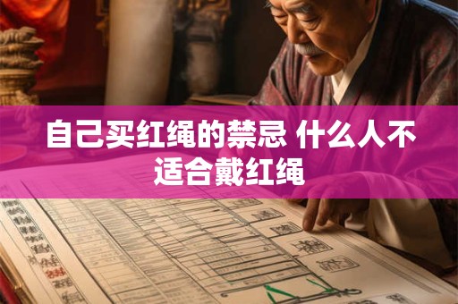 自己买红绳的禁忌 什么人不适合戴红绳