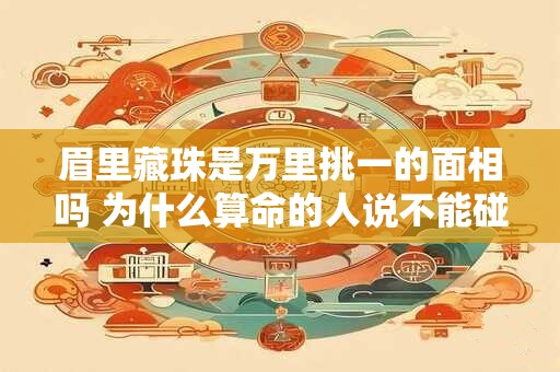 眉里藏珠是万里挑一的面相吗 为什么算命的人说不能碰眉毛