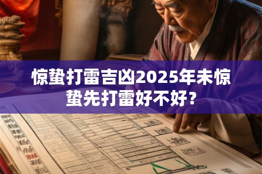 惊蛰打雷吉凶2025年未惊蛰先打雷好不好？