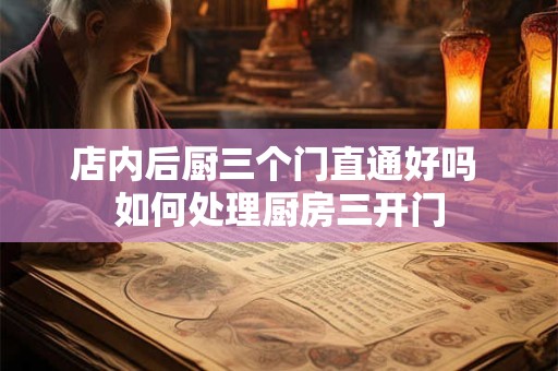 店内后厨三个门直通好吗 如何处理厨房三开门