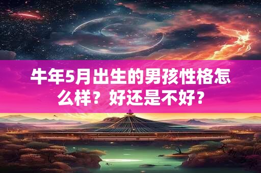 牛年5月出生的男孩性格怎么样？好还是不好？