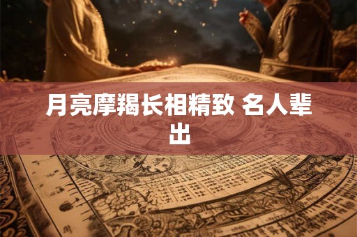 月亮摩羯长相精致 名人辈出
