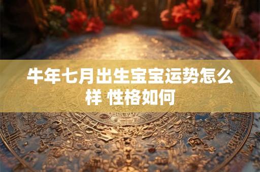 牛年七月出生宝宝运势怎么样 性格如何
