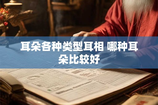 耳朵各种类型耳相 哪种耳朵比较好