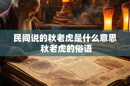 民间说的秋老虎是什么意思 秋老虎的俗语