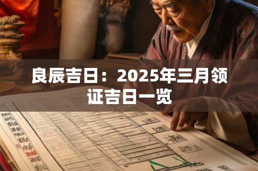 良辰吉日：2025年三月领证吉日一览