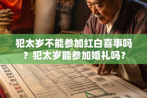 犯太岁不能参加红白喜事吗？犯太岁能参加婚礼吗？