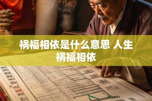 祸福相依是什么意思 人生祸福相依