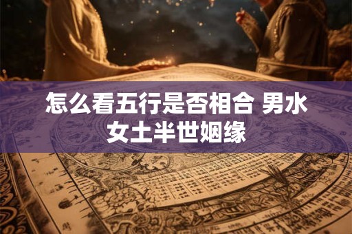 怎么看五行是否相合 男水女土半世姻缘