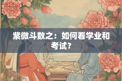 紫微斗数之：如何看学业和考试？