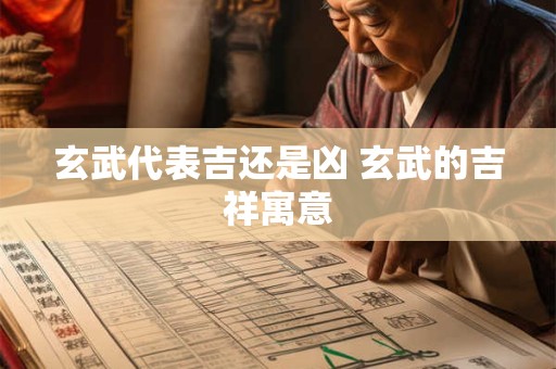 玄武代表吉还是凶 玄武的吉祥寓意