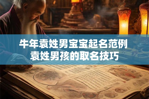 牛年袁姓男宝宝起名范例 袁姓男孩的取名技巧
