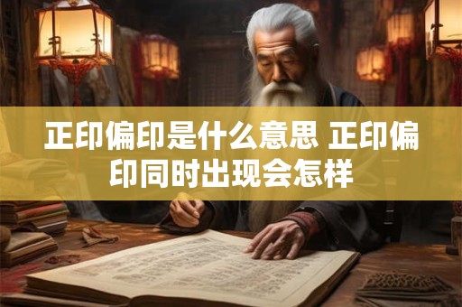 正印偏印是什么意思 正印偏印同时出现会怎样