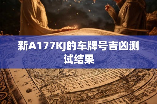 新A177KJ的车牌号吉凶测试结果