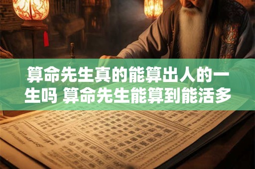 算命先生真的能算出人的一生吗 算命先生能算到能活多少岁吗