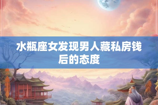 水瓶座女发现男人藏私房钱后的态度