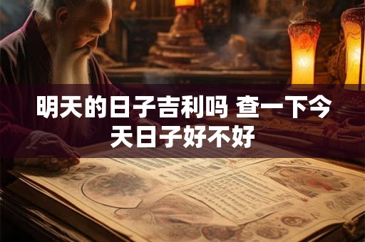 明天的日子吉利吗 查一下今天日子好不好