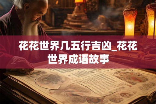 花花世界几五行吉凶_花花世界成语故事