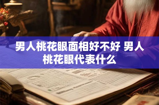 男人桃花眼面相好不好 男人桃花眼代表什么