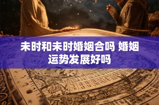 未时和未时婚姻合吗 婚姻运势发展好吗