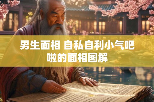 男生面相 自私自利小气吧啦的面相图解