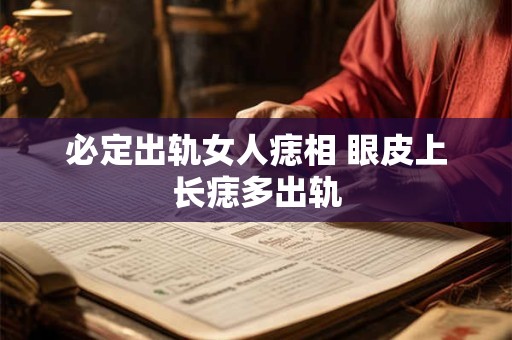 必定出轨女人痣相 眼皮上长痣多出轨