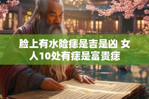 脸上有水险痣是吉是凶 女人10处有痣是富贵痣