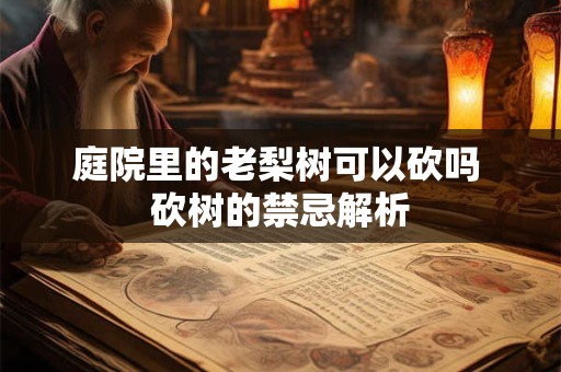 庭院里的老梨树可以砍吗 砍树的禁忌解析