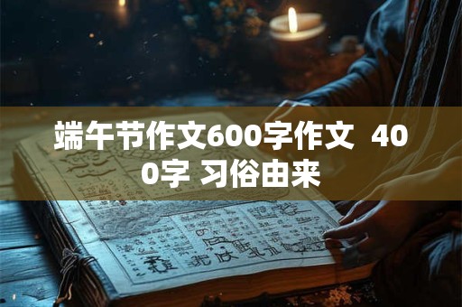 端午节作文600字作文  400字 习俗由来