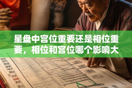 星盘中宫位重要还是相位重要，相位和宫位哪个影响大