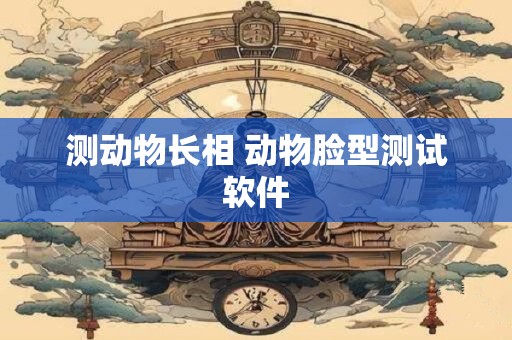测动物长相 动物脸型测试软件