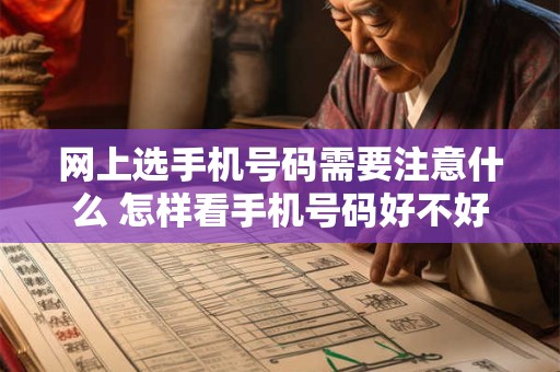 网上选手机号码需要注意什么 怎样看手机号码好不好
