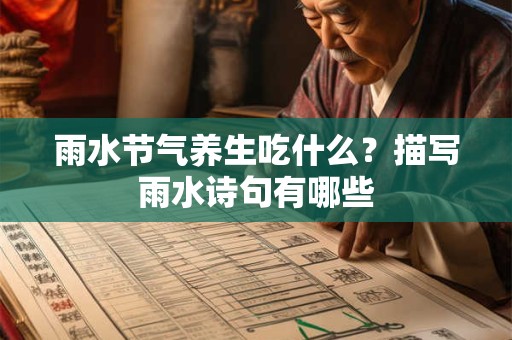雨水节气养生吃什么？描写雨水诗句有哪些
