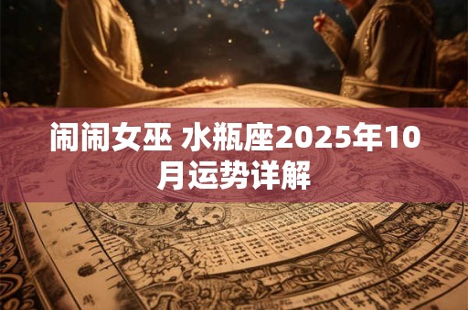 闹闹女巫 水瓶座2025年10月运势详解